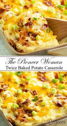 Twice Baked Potato Casserole Recipe, Easy Twice Baked Potatoes, Twice Baked Potato Casserole, Twice Baked Potato, Resepi Biskut, Twice Baked Potatoes Casserole, Thanksgiving Food Sides, Baked Potato Casserole, Potato Recipes Side Dishes