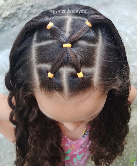 Penteados Fáceis Infantil, Hairstyles For Kindergarteners, Preschool Hairstyles, Toddler Hair Dos, Toddler Hairstyles Girl Fine Hair, Baby Girl Hairstyles Curly, Daughter Hairstyles, Girls Hairdos, Girly Hairstyles