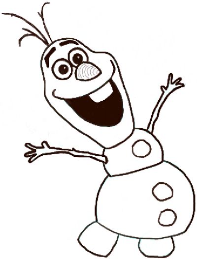 How to Draw Olaf the Snowman from Frozen with Easy Steps Tutorial - How to Draw Step by Step Drawing Tutorials How To Draw Olaf, Draw Olaf, Olaf Drawing, Frozen Snowman, Funny Snowman, How To Draw Steps, Karakter Disney, The Snowman, Christmas Drawing