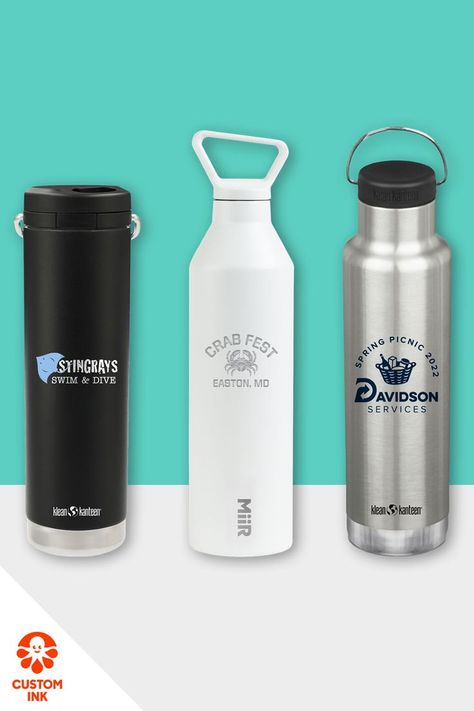 Customized Water Bottles, Kleen Kanteen, Customised Water Bottles, Company Swag, Custom Water Bottle, Custom Ink, Custom Water Bottles, Personalized Bottles, Company Branding