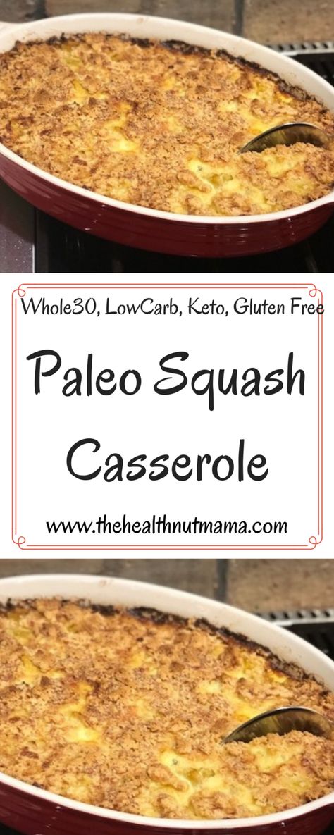 Paleo Squash Casserole, Southern Potluck, Southern Squash, Southern Squash Casserole, Yellow Squash Recipes, Paleo Side Dishes, Aip Paleo Recipes, Paleo Sides, Healthy Side Dish