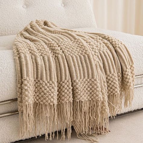 🗼ITEM: Boho Knitted Sofa Blanket 🗼PRICES: •4ft * 7ft (127cm x 230cm): 30,000 Naira 🗼PRODUCT DETAILS Material: Acrylic •Applicable Scene: Picnic, Sofa, Dining, Receptions, Hotel Rooms. 🗼Delivery takes a week after purchase. 🗼Pickup option is available after the arrival of products. #interiordecor #interiordesign #decor #ornament #homefurnishing #chivido2024 #canvas #artwork #mural #art #homedecor #canvasprints #urbaninteriorsng #affordablehomedesign Egirl Room, Black Room Aesthetic, Fairycore Room, Luxury Farmhouse, Blanket With Tassels, Room Decor Alternative, Checkered Decor, Textured Throw Blanket, Light Academia Room Decor