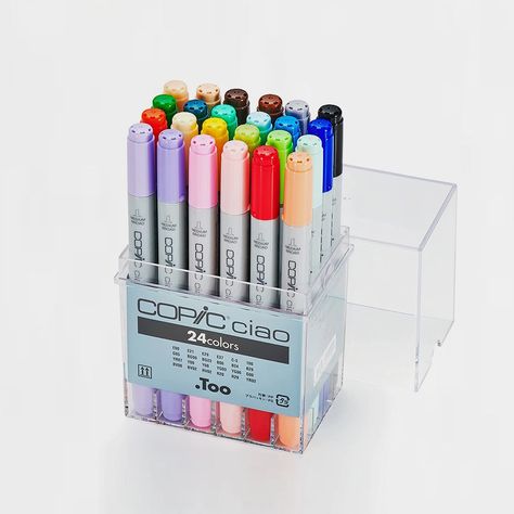 Set 24 Rotuladores Copic Ciao Copic Ciao, Pen Illustration, Pen Store, Copic Sketch Markers, Note Memo, Artist Pens, Copic Sketch, Pen Accessories, Drawing Pad