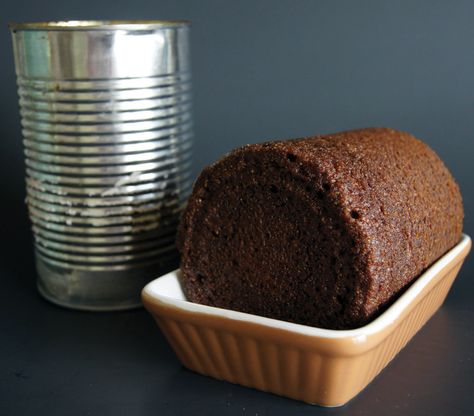 Boston Loaf Recipe, Canned Brown Bread, Pineapple Spread, Boston Brown Bread Recipe, Bread In A Can, Steak And Baked Potato, Boston Brown Bread, Brown Bread Recipe, Steamed Bread