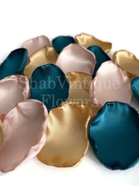 Rose Gold And Teal Wedding Theme, Dark Teal Wedding Theme, Dark Teal And Blush Wedding, Teal And Rose Gold Wedding Color Schemes, Teal Pink And Gold Wedding, Dark Teal And Pink Wedding, Dessert Table Decorations, 2nd Marriage, Bridal Honeymoon