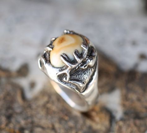 HAND-CARVED ELK TOOTH RINGS — Staghead Designs | Design Custom Wedding Bands | Wood & Antler Wedding Bands & Engagement Rings Wax Casting Rings, Lost Wax Casting Rings, Elk Ivory Ring, Elk Ivory Jewelry, Antler Wedding Rings, Antler Wedding Band, Elk Ivory, Tooth Ring, Ivory Ring