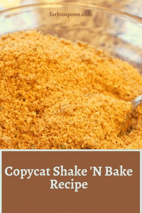 Copycat Shake 'N Bake Recipe - Fork To Spoon Shake N Bake Recipe, Chicken Shake And Bake, Baked Pork Recipes, Shake And Bake Pork, Homemade Shake And Bake, Shake N Bake Chicken, Shake And Bake, Homemade Dry Mixes, Bake Chicken