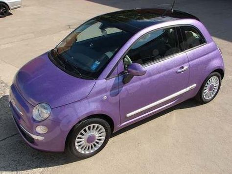 FIAT 500 New Honda Civic, Mundo Hippie, Purple Cars, Fiat 500 Car, New Fiat, Car Fashion, Barbie Car, 500 Abarth, Purple Car