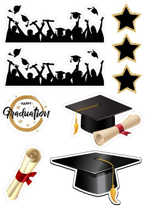 Graduation Cake Stickers, Convocation Cake Topper Printable, Graduation Toppers Printable 2023, Graduation Toppers Printable 2024, Graduation Topper Ideas, Graduation Cake Toppers Printable, Congratulations Cake Topper Printable, Graduation Cake Toppers Free Printable, Graduation Toppers Printable