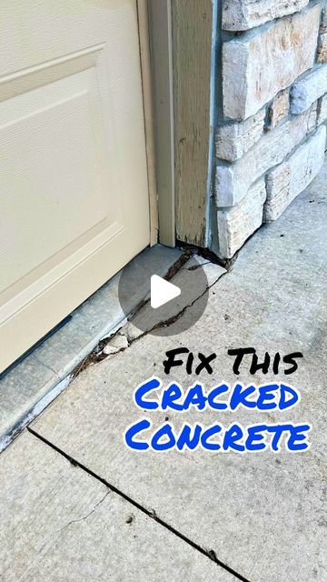 Brad Royce on Instagram: "Fixing The Broken Corner Of Concrete On My Driveway. #concrete #tips #tutorial #diy #realestate #homeimprovement #home #homedesign" How To Repair Cracked Concrete Driveway, Concrete Driveway Edging Ideas, Fix Cracked Concrete, Repair Concrete Driveway, Resurfacing Concrete, Concrete Driveway Resurfacing, Driveway Concrete, Repair Cracked Concrete, Driveway Resurfacing