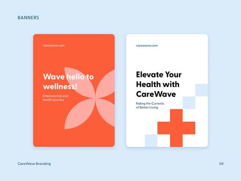 CareWave - Healthcare Brand Identity by Arounda Branding for Arounda on Dribbble Modern Healthcare Design, Health Care Branding, Medical Poster Design, Industry Branding, Medical Identity, Health Branding, Medical Branding, Healthcare Branding, Health Brand