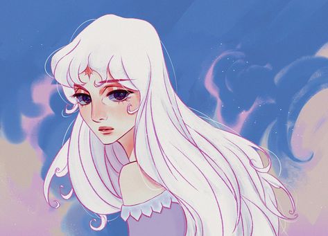 The Last Unicorn Movie, Lady Amalthea, Last Unicorn, The Last Unicorn, Cartoon As Anime, Unicorn Art, Who Am I, White Hair, Art Sketchbook