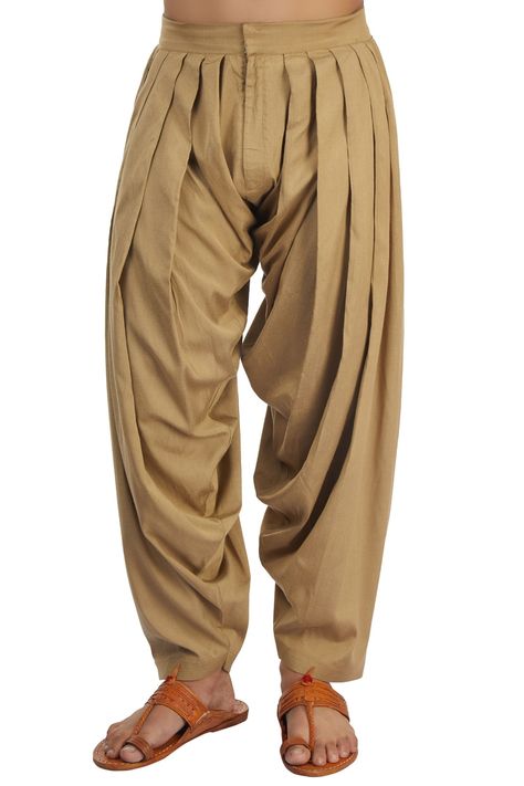 Buy Brown pleated patiala by Pranay Baidya - Men at Aza Fashions Patiala Kurta Pajama For Men, Pajama Fits, Mehndi Clothes, Patiala Pant, Dhoti Pants For Men, Palazzo Designs, Business Casual Attire For Men, Indian Wedding Clothes For Men, Hilarious Dogs