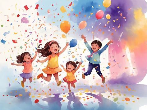 Photo free celebrating international chi... | Premium Photo #Freepik #photo Children's Day School, International Children's Day, Childrens Books Illustrations, Children's Day, Children Book, Card Banner, Poster Invitation, Cartoon Clip Art, Child Day