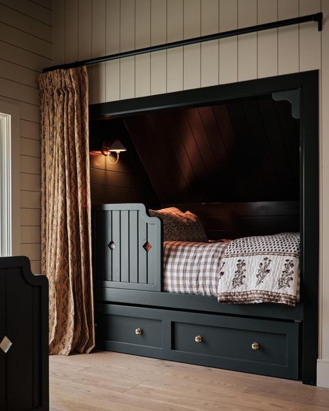 How this Indiana designer built a process for making great hires Alcove Bed, Sleeping Nook, Bed Nook, Bedroom Nook, Bunk Beds Built In, Built In Bed, Built In Bunks, Bunk Rooms, Attic Space