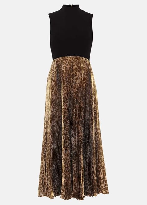 Meloni Jersey Leopard Pleat Midi Dress | Phase Eight ROW | Pleated Midi Dress, Phase Eight, The Row, Midi Dress