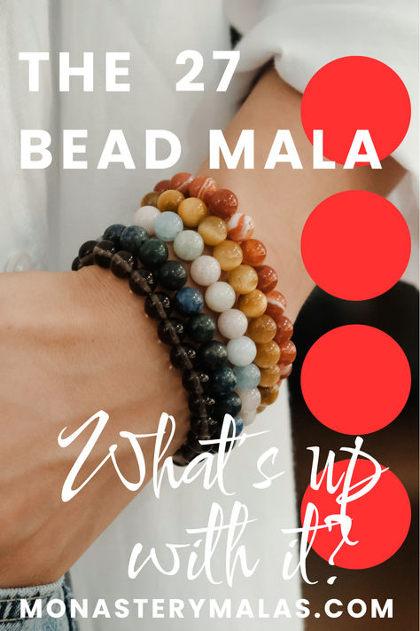 Discover the spiritual significance of the 27 Bead Mala in meditation and prayer practices. Learn about its origins, uses, and benefits for mindfulness. Buddhist Beads, Mala Bead Necklace, Mala Beads, Buddhism, Meditation, Beaded Necklace, Benefits, Mindfulness, Education