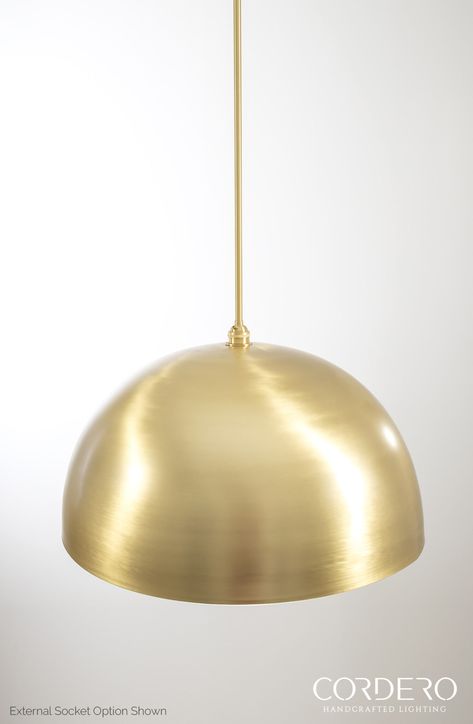 Brass Dome Pendant Light, Brass Dome Pendant, Brown Lamps, Dome Pendant Light, Dome Pendant Lighting, Lamp Switch, Lamp Cord, Metal Cups, Kitchen Lamps