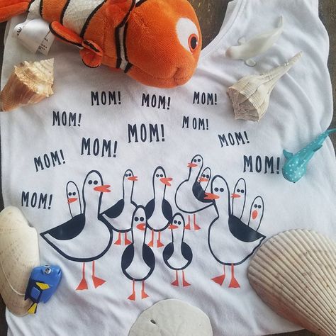 Finding Nemo Disney Shirt For Women Mom Mom Mom ShirtCustom | Etsy Family Disney Outfits Matching, Mom Outfit Disney, Disney Shirt Diy, Disney Twin Shirts, Home Made Disney Shirts, Disney Wardrobe For Mom, Homemade Disney Shirts, September Disney Outfits, Mama Disney Shirt