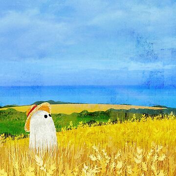 Katherine Blower, Field Illustration, Ghost Art, Ghost Of You, Wheat Field, Wheat Fields, A Ghost, May 23, Wheat