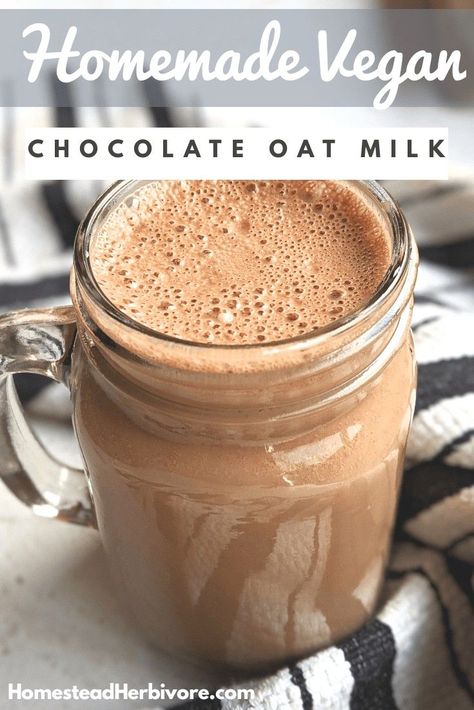 Chocolate Oat Milk, Strawberry Varieties, Oat Milk Recipe, Chocolate Oats, Cashew Milk, Dairy Free Milk, Nut Milk, Milk Recipes, Oat Milk