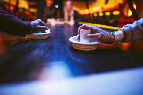 Air Hockey Aesthetic, Friends Playing, Hockey Table, Air Hockey Table, Air Hockey, Hockey Games, Nancy Drew, Male Man, 3d Object