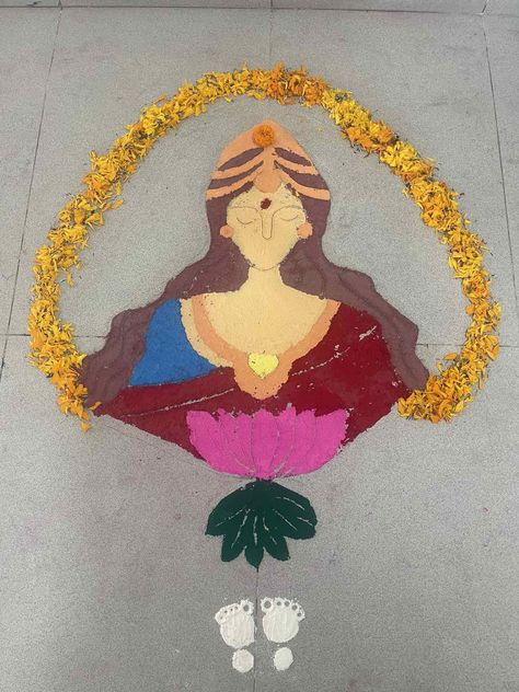 Laxmi rangoli Laxmi Rangoli, Rangoli Design, Rangoli Designs, Design