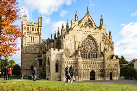 Exeter Cathedral, Black Architecture, Exeter Devon, Dartmoor National Park, Travel Motivation, Cathedral Architecture, Devon Uk, Devon England, Nail Salons