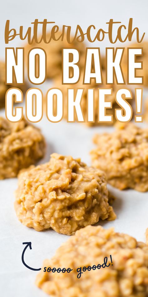 cookies on baking sheet Butterscotch No Bake Cookies, Fast Cookie Recipe, Butterscotch No Bake, No Bake Cookies Recipe, Butterscotch Recipes, Ginger Snap Cookies Recipe, Ginger Cookie Recipes, Soft Peanut Butter Cookies, Easy To Make Cookies