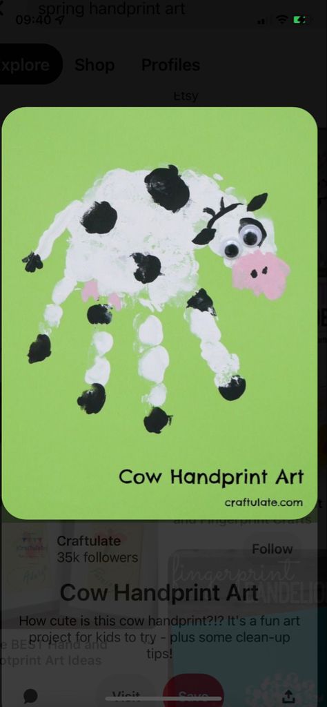 Cow Paintings On Canvas, Cow Craft, Babysitting Crafts, Nursery Crafts, Monkey Crafts, Farm Craft, Summer Camp Crafts, Baby Farm Animals, Toddler Art Projects