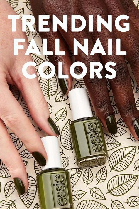 The Trending Fall Nail Colors You Need to Try Early Fall Nail Colors 2023, Fall 23 Nail Colors, Fall 23 Nail Trends, Fall Nail Polish 2023, Nail Polish Colors Fall 2023, Fall Toenail Colors 2023, Essie Fall 2023, Summer To Fall Transition Nail Colors, Popular Fall Nail Colors 2023