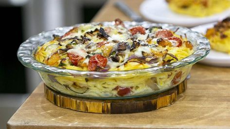 Mother’s Day recipes: Make Siri Daly’s spaghetti pie and bread pudding Spaghetti Primavera, Cheesy Spaghetti, Mothers Day Dinner, Spaghetti Pie, Filled Pasta, Chocolate Croissant, Cheesy Sauce, Mothers Day Brunch, How To Make Breakfast