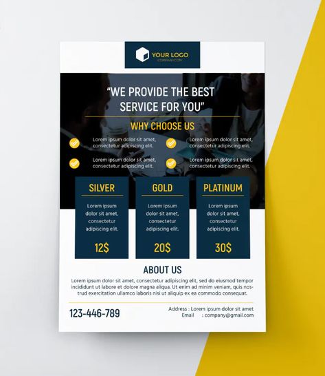 Business Pricing Flyer Template AI, EPS Magazine Page Design, Business Pricing, Advertising Flyers, Flyer Size, Flyers Design, Flyer Design Layout, Graphic Design Assets, Ads Design, Graphic Design Flyer