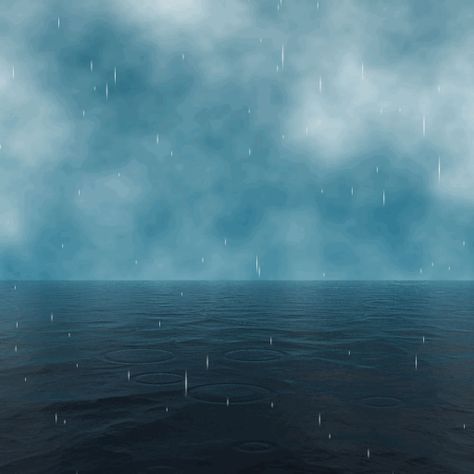 Download best Rain GIF and Storm animated sticker Ocean Gif, Rain Gif, Free Gif, Free! Gif, Rain Storm, Blue Banner, Blue Pin, Aesthetic Gif, Art Videos