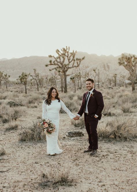 Couple has an elopement at Pioneertown and portraits in Joshua Tree National Park Old Western Movies, Best Places To Elope, Joshua Tree Elopement, Joshua Tree Wedding, Modern Desert, Desert Elopement, Destination Wedding Photos, Western Movie, Desert Vibes