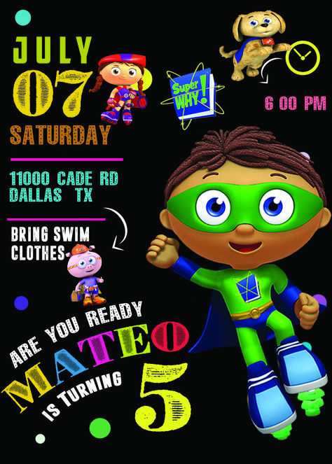 SUPER WHY BIRTHDAY PARTY INVITATION #BIRTHDAY #PARTY #INVITE #BIRTHDAYPARTY #BIRTHDAYINVITE #BIRTHDAYINVITATION #SUPERWHY #SUPERWHYINVITATION #SUPERWHYPARTY #SUPERWHYINVITE #SUPERWHYPRINTABLE #SUPERWHYBIRTHDAY #PRINTABLES #SUPERWHYCARD #CUSTOMINVITATION #PARTYIDEAS #KIDSBIRTHDAY #KIDSPARTY #BIRTHDAYPRINTABLES Superwhy Birthday Party, Super Why Birthday Party, Super Why Party, Super Why Birthday, First Birthday Milestone Board, Baby Handprint Crafts, Baby Handprint Art, Birthday Party Locations, Super Why