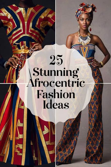 25 Stunning Afrocentric Fashion Ideas That Will Make You Stand Out - Fabricerie Afrocentric Dresses, Afrocentric Outfits, African Outfits For Women, Afro Beats, African Print Kimono, African Print Pants, African Print Jumpsuit, Afrocentric Fashion, School Hallways