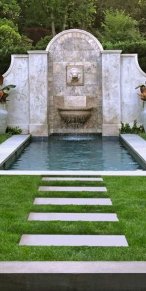 Luxurious Landscape Design, French Pool Design, Classical Landscape Design, Classic Landscape Design, Modern Garden Landscape, Outdoor Landscape Design, Landscaping Ideas Front Yard, Landscape Design Ideas, Spanish Garden