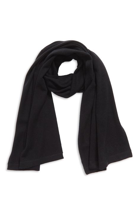 Nordstrom Wool & Cashmere Scarf available at #Nordstrom Transitional Closet, Scarf Aesthetic, Hijabi Outfit, Dancing Aesthetic, Black Scarf, Nordstrom Anniversary Sale, Anniversary Sale, Cashmere Scarf, Silk Scarves