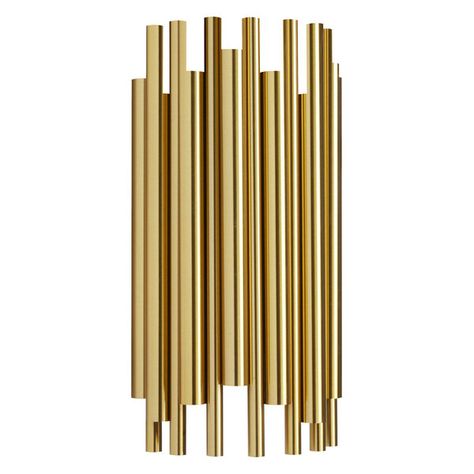 Dainolite Contemporary Weslyn Wall (Decorative) in Electroplated Aged Brass Metal for the Wall with 2 bulb, GU10 socket base 50 Watts max Dimmable and UL Approved for Dry Location with a 1 Year warranty. Great for Bedroom, Office, Foyer/Hall rooms and Commercial use. Features include, Great design suited for all decor settings, Suited for Hallways and Bedroom LED Compatible Restaurant Wall Lights, Wall Lights Living Room, Metal Wall Light, Contemporary Wall Sconces, Stainless Steel Rod, Nordic Modern, Brass Lighting, Wall Fixtures, Led Wall Lamp