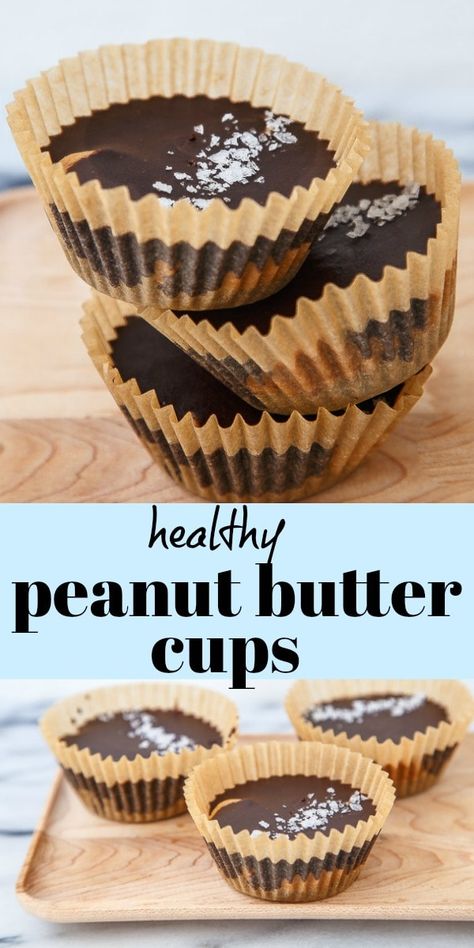 Chocolate Chip Cookies Without Eggs, Dinner Ideas Comfort Foods, Chocolate Peanut Butter Popcorn, Peanut Butter Slice, Popcorn Recipes Sweet, Cookies Without Eggs, Peanut Butter Brands, Healthy Peanut Butter Cups, Homemade Peanut Butter Cups