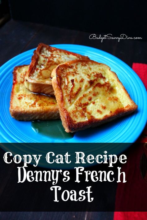 The one and only! Easy to make you already have everything in your kitchen right now! Copy Cat Recipe – Denny’s French Toast Recipe Dennys French Toast Recipe, Easy Easter Brunch Recipes, Easy Easter Brunch, Copy Cat Recipe, Easter Brunch Food, French Toast Recipe, Cat Recipes, Toast Recipes, Breakfast Dishes