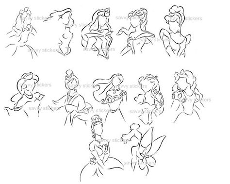 Tattoo Disney, Disney Sleeve, Disney Princess Tattoo, Princess Tattoo, Tattoo Simple, Disney Tattoo, Architecture Tattoo, Disney Sketches, Sister Tattoos