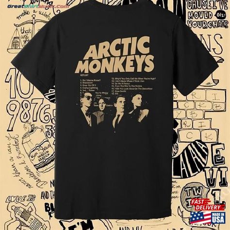 Arctic Monkeys Shirt Rock Music Album 2023 Tour Graphic Tee Am Art Logo Band Members Songs Setlist Duotone Design Unisex Sweatshirt Check more at https://greatshirtmusic.com/product/arctic-monkeys-shirt-rock-music-album-2023-tour-graphic-tee-am-art-logo-band-members-songs-setlist-duotone-design-unisex-sweatshirt/ Arctic Monkeys Shirt, Monkey T Shirt, Artic Monkeys, Band Members, Band Shirts, Music Album, Vintage Tee, Arctic Monkeys, Kid Tees