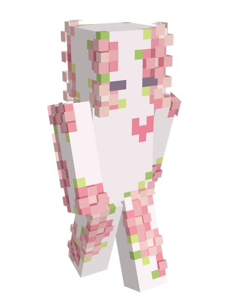 Cute Minecraft Mods, Minecraft Hair, Minecraft Skin Ideas, Minecraft Skin Aesthetic, Cute Minecraft Skins, Cool Minecraft Skins, Flower Minecraft, Pixel Texture, Minecraft Slime