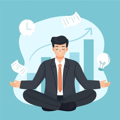 Person Meditating, Meditation Illustration, Employee Wellness Programs, Corporate Wellness Programs, Improve Employee Engagement, Meditation Pose, Meditation Poses, Health Yoga, Online Counseling