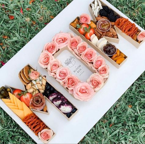 Mothers Day Letter Box Ideas, Mother’s Day Fruit Board, Mom Box Arrangements, Letter Floral Arrangement, Mother Day Charcuterie, Mother’s Day Fruit Tray Ideas, Mom Charcuterie Board, Fun Mother’s Day Brunch Ideas, Mothers Day Charcuterie Board Ideas