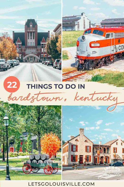 Kentucky Tourism Things To Do, Places To Go In Kentucky, Bardstown Kentucky Christmas, Kentucky Must See Things To Do, Bardstown Ky Things To Do, Kentucky Trip Ideas, Kentucky Travel Places To Visit, Kentucky Bucket List, Kentucky Things To Do