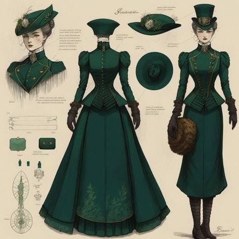 1910s Fashion Drawing, Victorian Aesthetic Outfit Dresses, 1800s Fashion Women Casual, Victorian Era Fantasy Art, 1890 Womens Fashion, 1900 Womens Fashion, 1890 Fashion Women, Victorian Outfit Drawing, Victorian Era Dresses Drawing