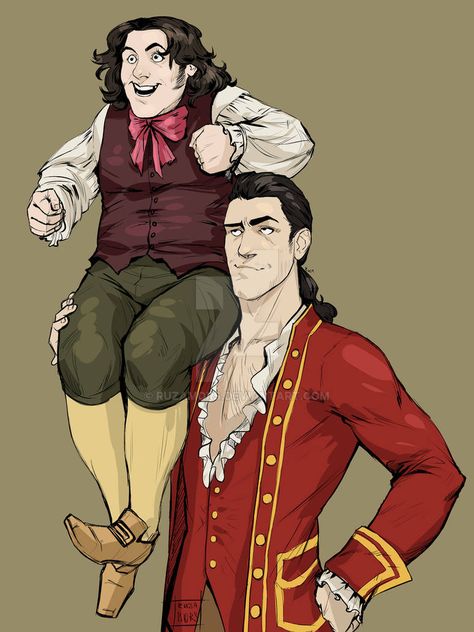 Gaston X Lefou, Gaston And Lefou, Beauty And The Beast Gaston, Reason To Live, Disney Studios, Disney Fan Art, Disney And Dreamworks, Motion Picture, The Beast